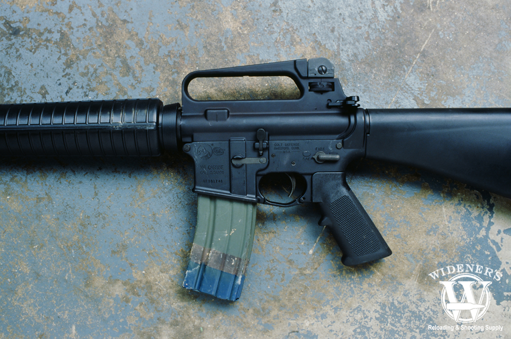 a photo showing the improvements and other features of the M16A2