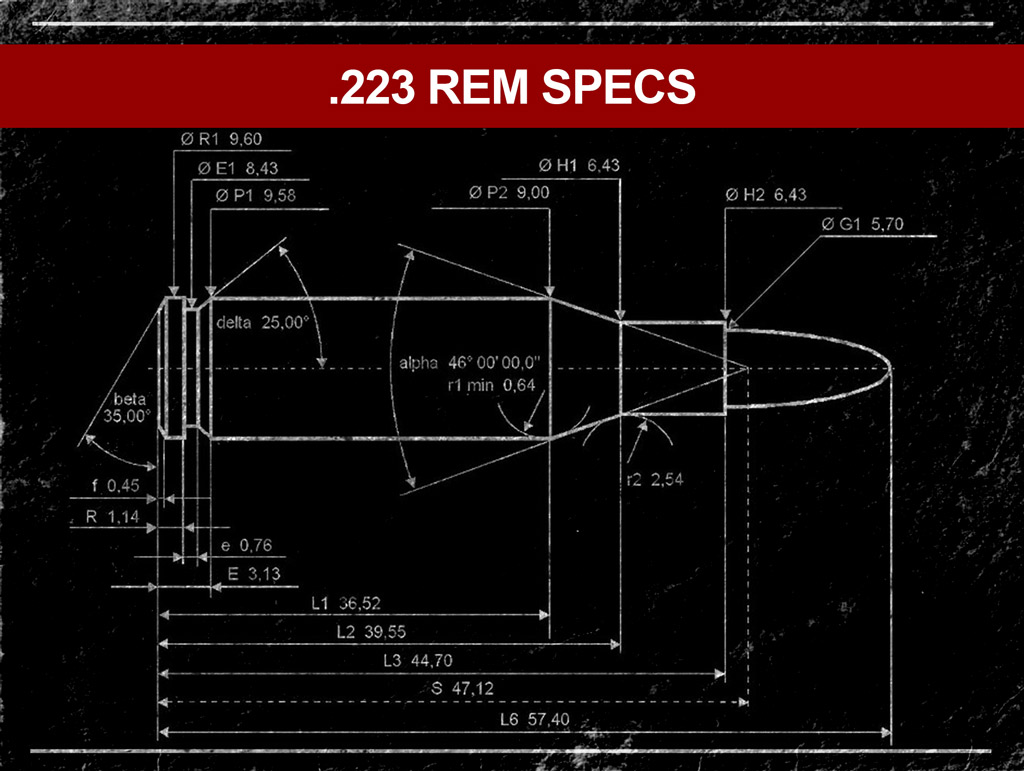 diagram of the 223 rem specs a diagram of the 223 rem specs