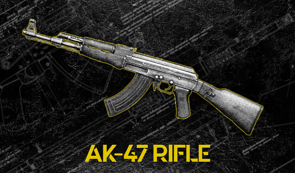 a photo of an ak47 rifle