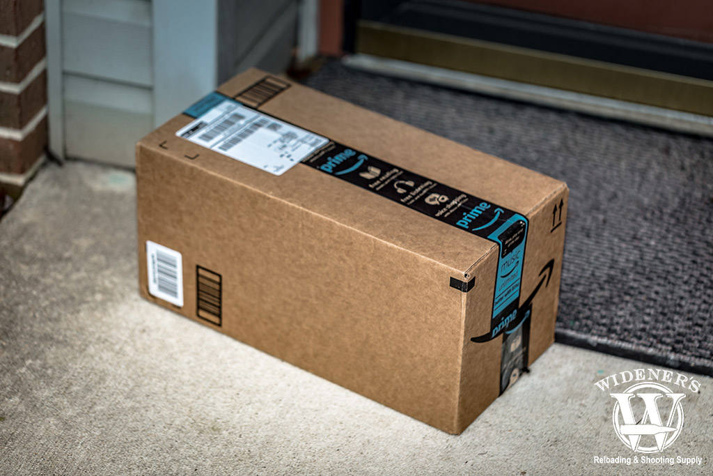 a photo of a box outside making you wonder does amazon sell ammo