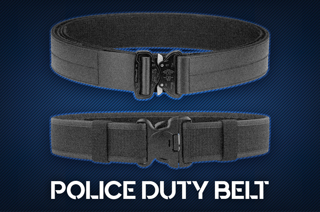 a photo comparing police duty belts