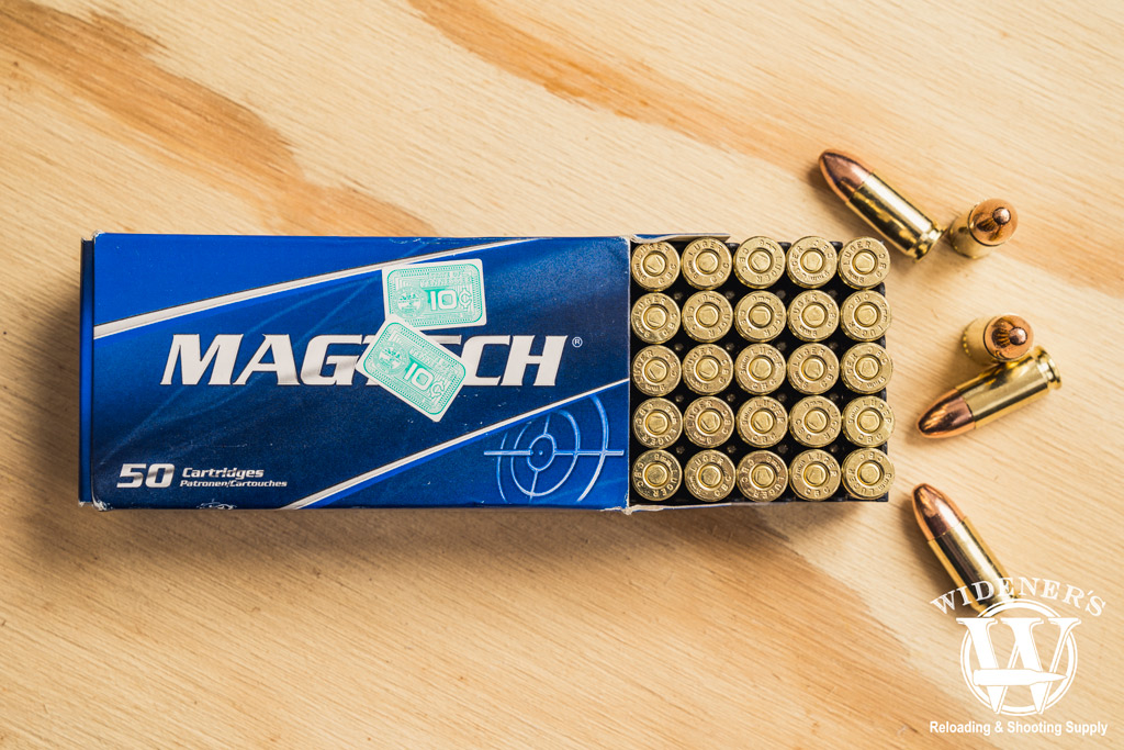 photo of magtech 9mm 115 fmc ammo