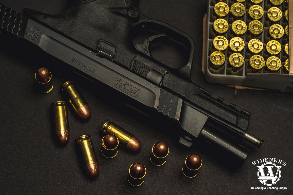 a photo of the smith & wesson m&p handgun in 45 acp