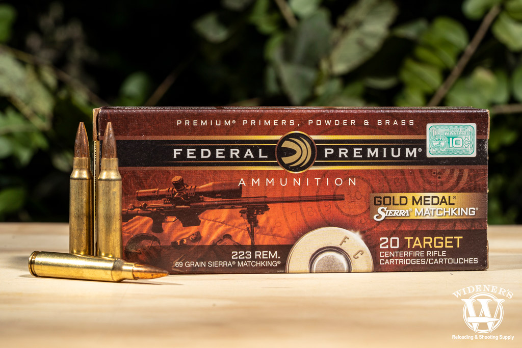 a photo of federal brand 223 hunting ammo