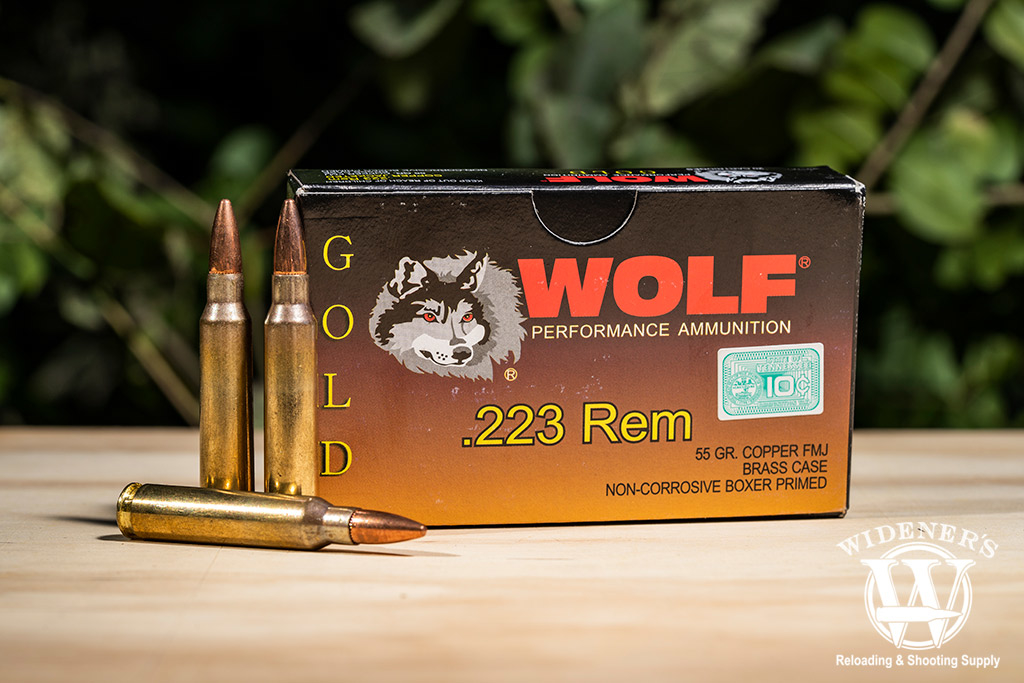 photo of wolf gold 223 rem ammo