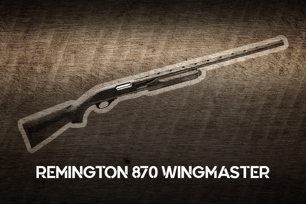 a photo of the Remington 870 shotgun