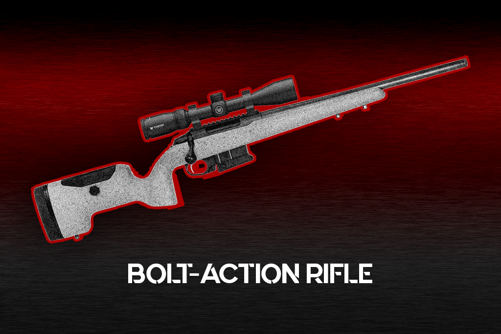 bolt action rifle a photo of a bolt action rifle