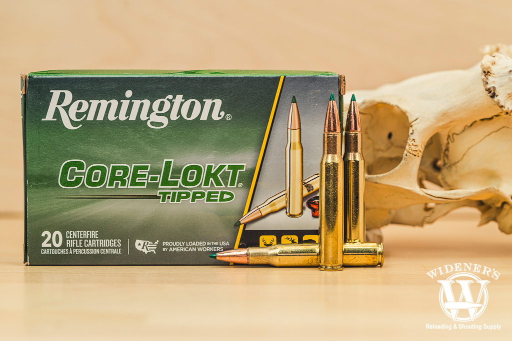 a photo of .30-06 Springfield ammo for deer hunting