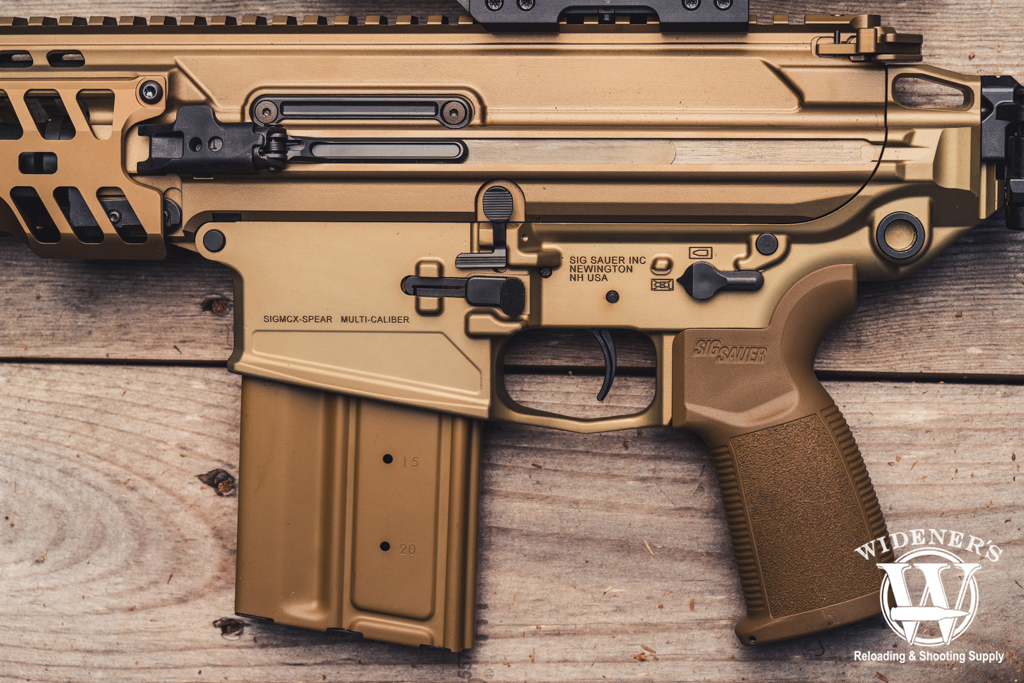 Sig Sauer MCX Spear a detail photo of the Sig Sauer MCX Spear