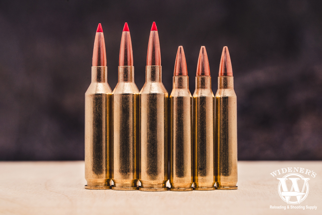 comparing 22 Creedmoor VS 223 Remington cartridges a photo comparing 22 Creedmoor VS 223 Remington cartridges