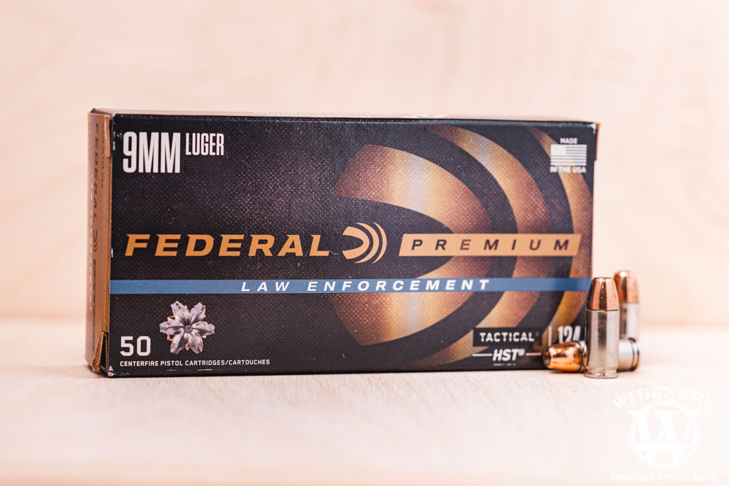 a photo of federal HST best 9mm ammo for home defense