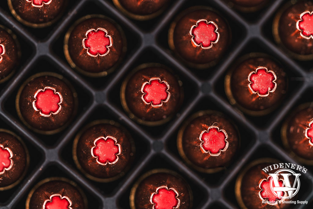 a macro photo of hornady home defense ammo
