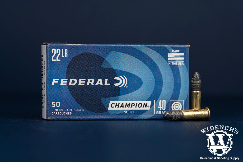 a photo of federal champion training 22lr ammo