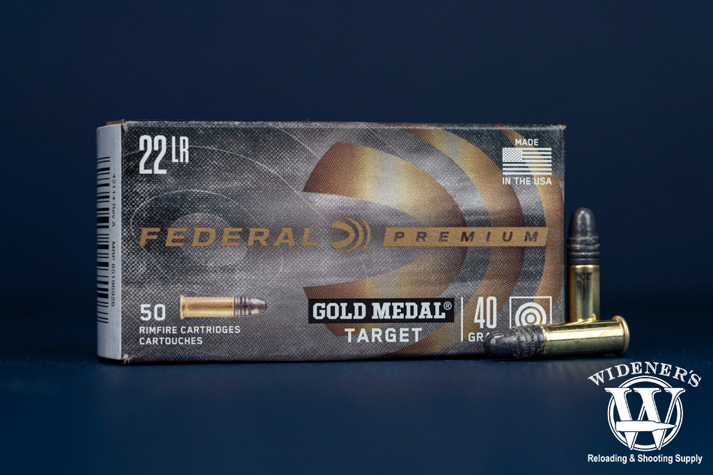 a photo of federal Gold Medal target 40gr 22lr ammo
