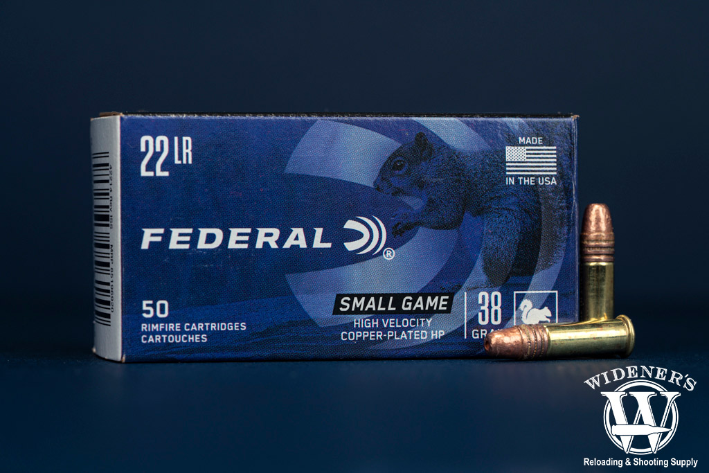 a photo of federal 22lr ammo small game