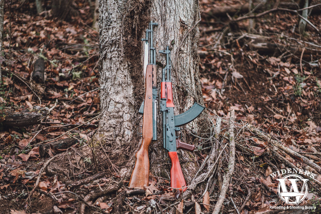 a photo comparing SKS VS AK-47