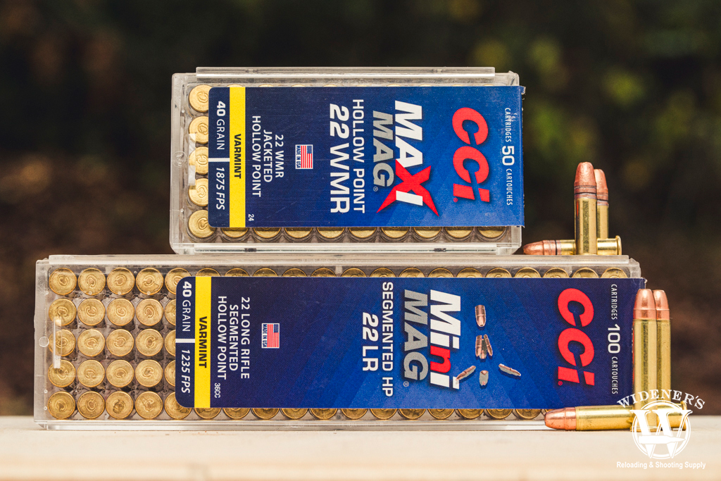 a photo comparing cci rimfire ammo