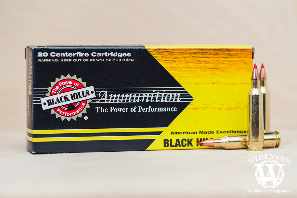 a photo of Black Hills V-Max 50gr best 22-250 ammo