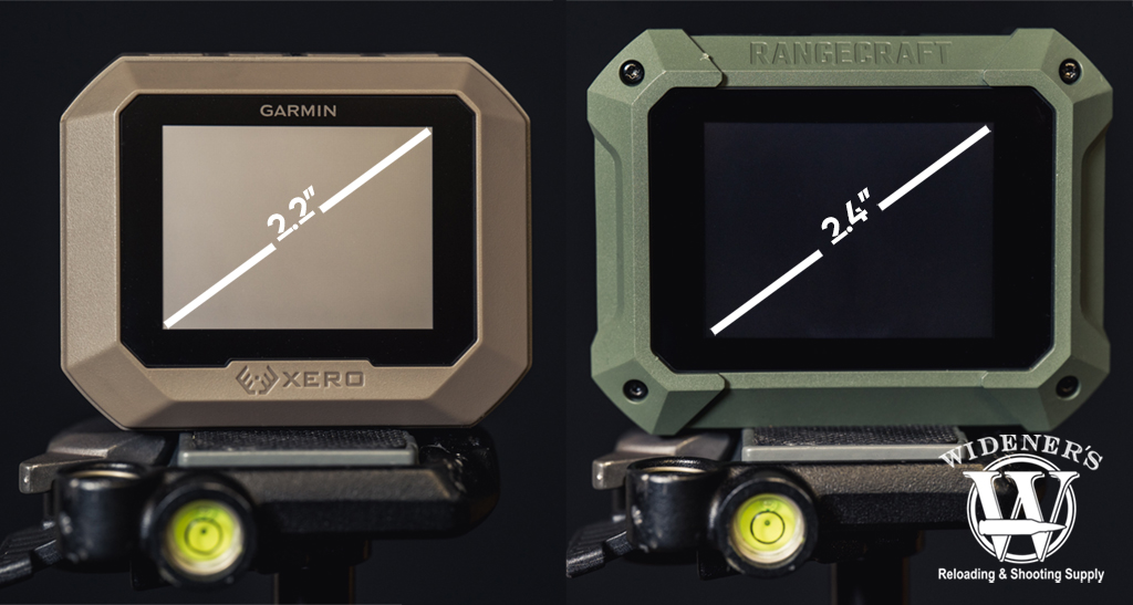 screen size of Garmin Chronograph VS Athlon Chronograph a photo comparing the screen size of Garmin Chronograph VS Athlon Chronograph