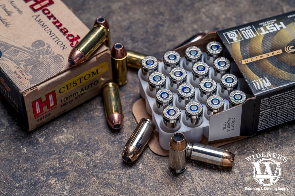 a photo comparing 40 S&W VS 10mm self. defense ammo