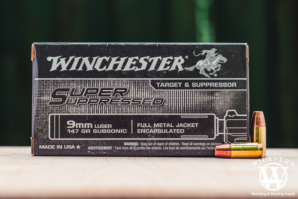 Winchester Super Suppressed 147gr best suppressed 9mm ammo a photo of Winchester Super Suppressed 147gr best suppressed 9mm ammo