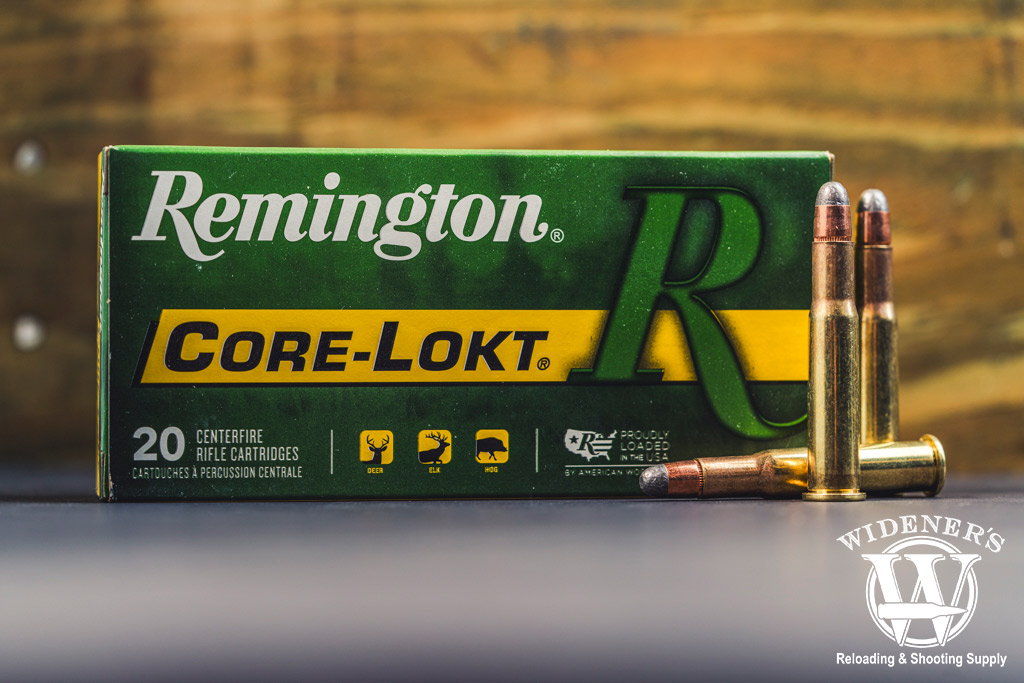 a photo of remington core-lokt hunting ammo