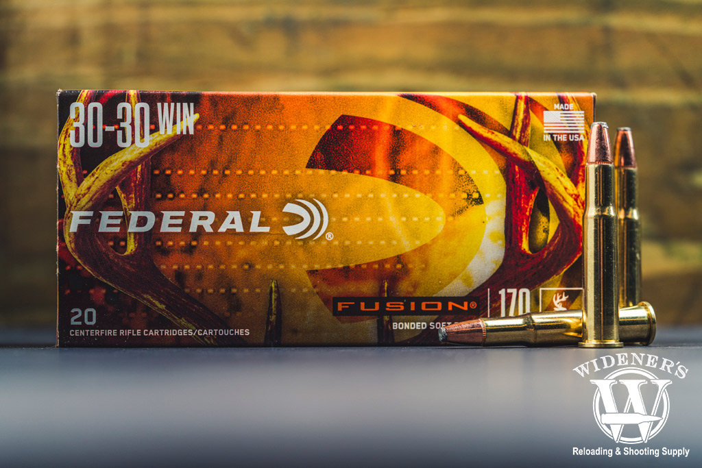 a phot of federal fusion 170gr best 30-30 ammo