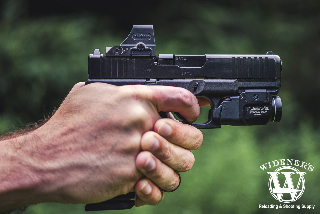 a photo of a glock 45 handgun