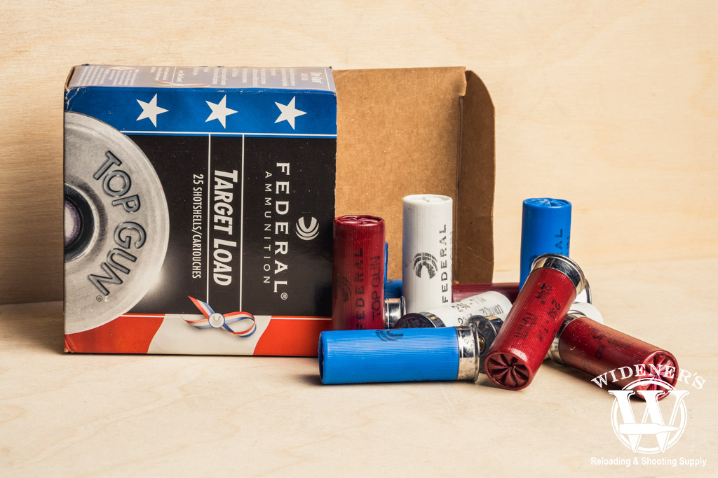 a photo of federal brand 12-gauge shotgun shells