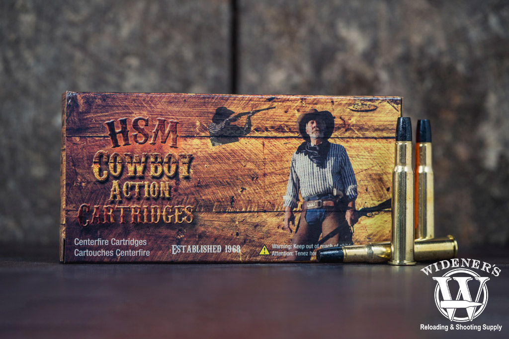 a photo of HSM 30-40 Krag cowboy action cartridges