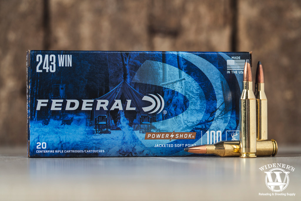 a photo of the best 243 ammo Federal Power-Shok 