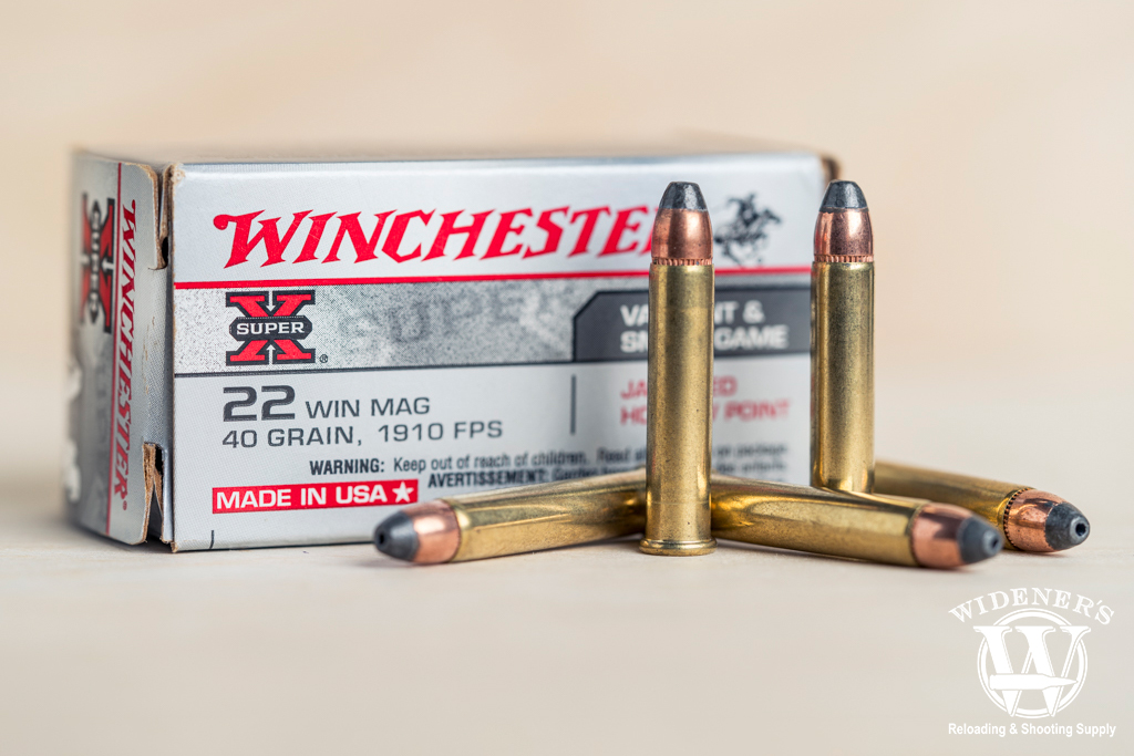 a photo of winchester 22 wmr ammo