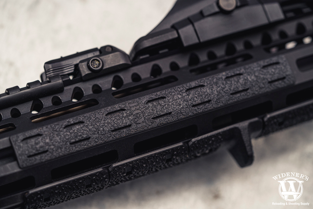 a photo of rail panels installed on an AR-15 rifle