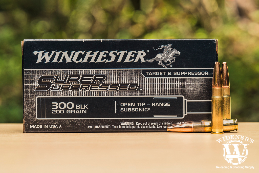 Winchester Super Suppressed 300 Blackout 200 Grain Subsonic a photo of Winchester Super Suppressed 300 Blackout 200 Grain Subsonic