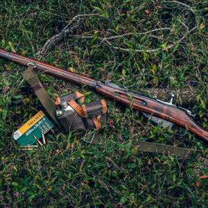 a photo illustrating the history of the mosin nagant rifle