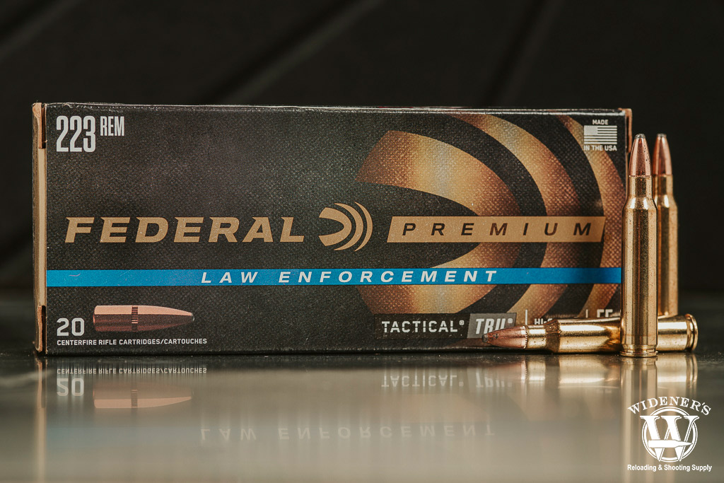 a photo of Federal LE Tactical TRU 223 Rem 55 Grain SP