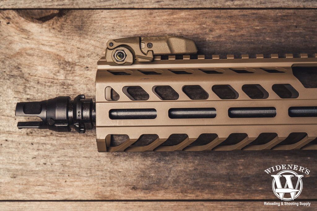 the muzzle end of the MCX Virtus a close up photo of the muzzle end of the MCX Virtus