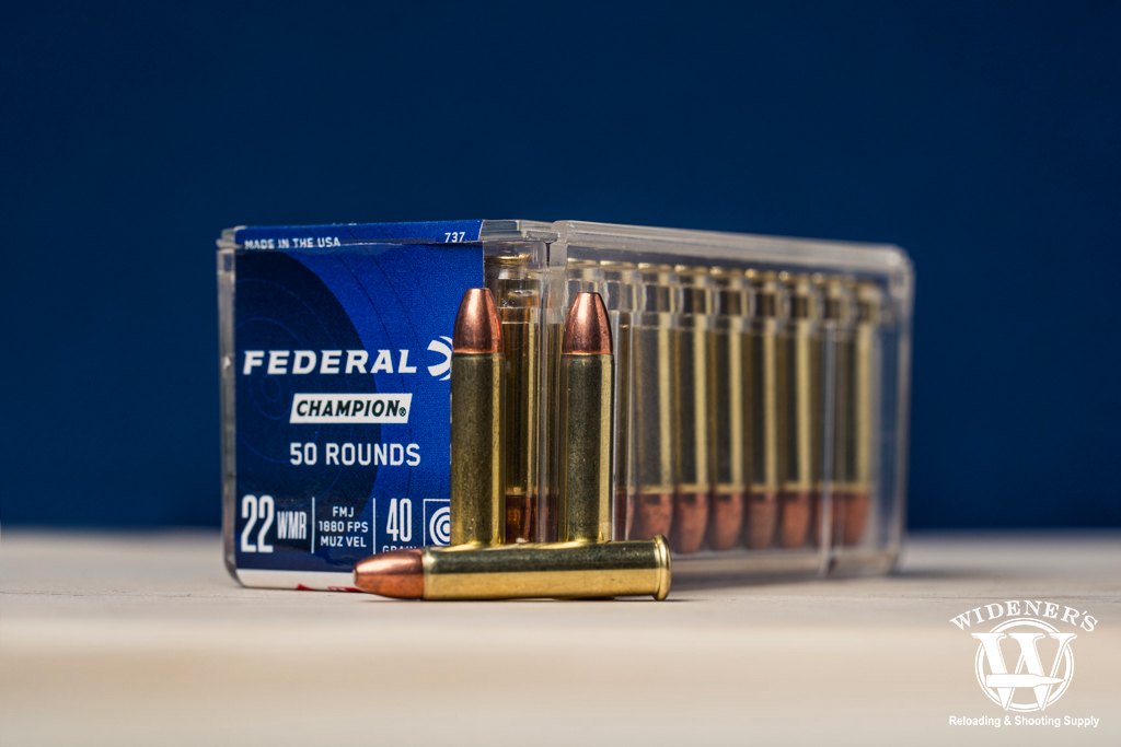 a photo of federal champion 22 wmr ammo