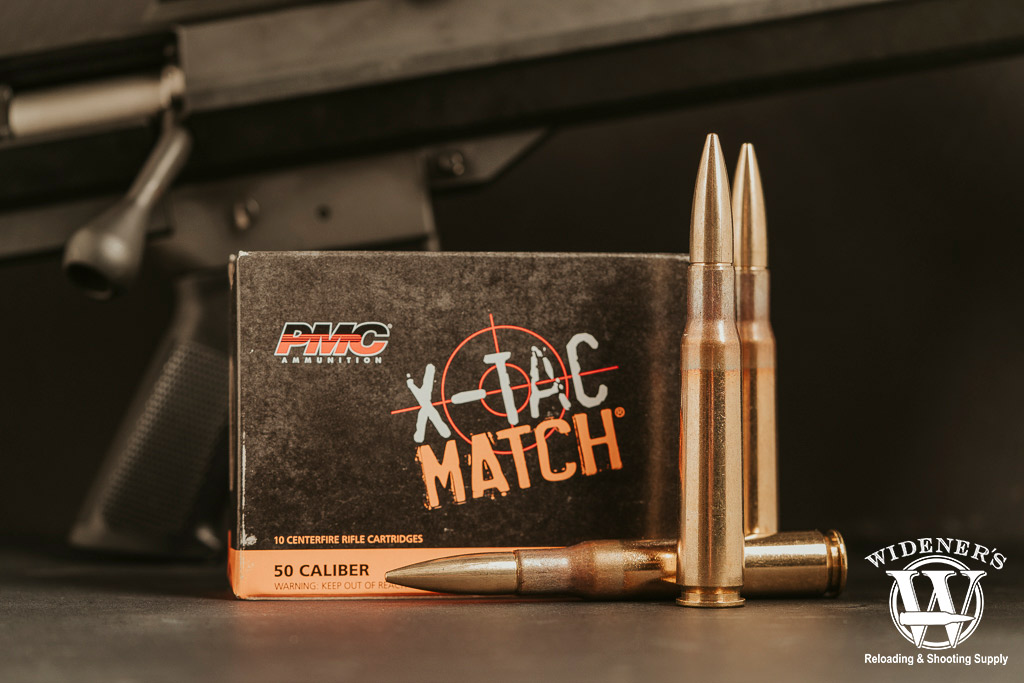 a photo of the best 50 bmg ammo PMC 740 grain solid brass match