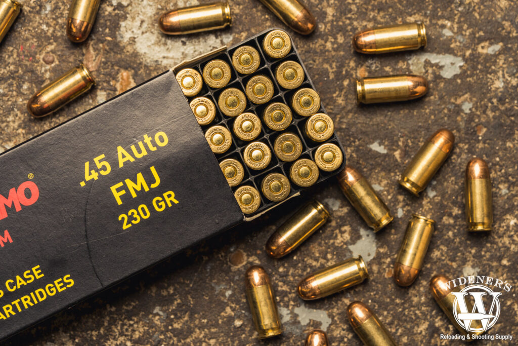 a photo of 45 auto ammunition 