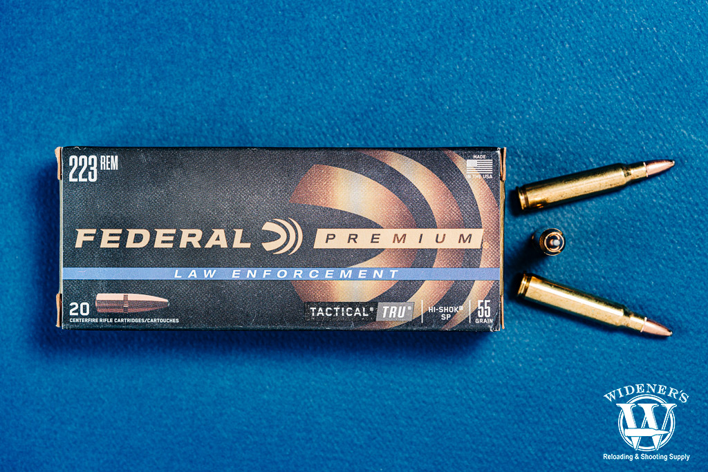 a photo of federal premium law enforcement tactical tru 223 rem ammo