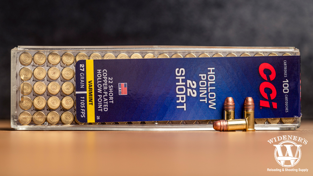 a photo of the best 22 short ammo CCI Hollow Point
