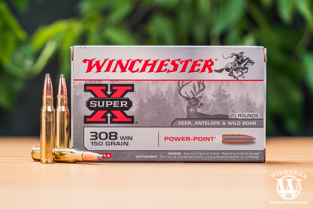 a photo of winchester super-x 308 ammo for deer hunting