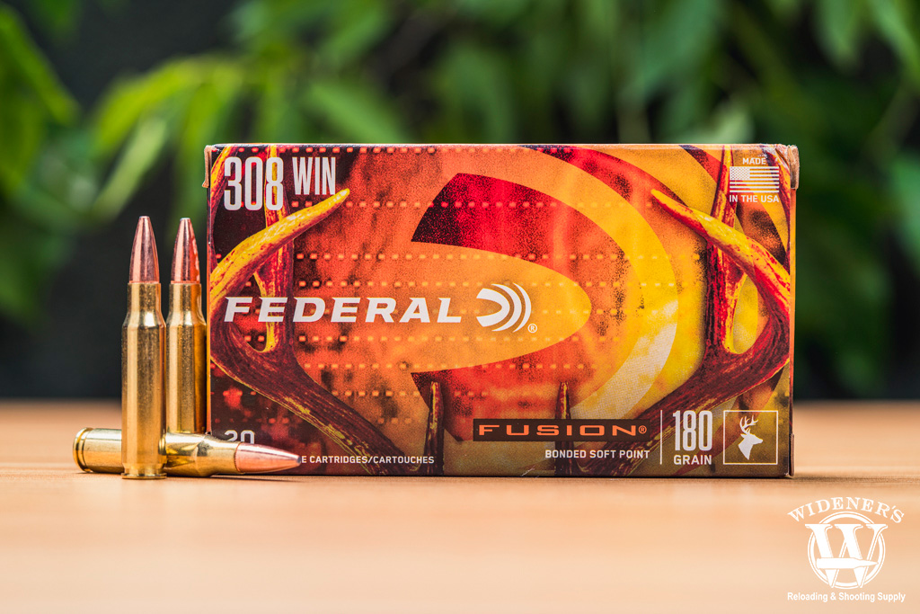 a photo of federal fusion 308 hunting ammo