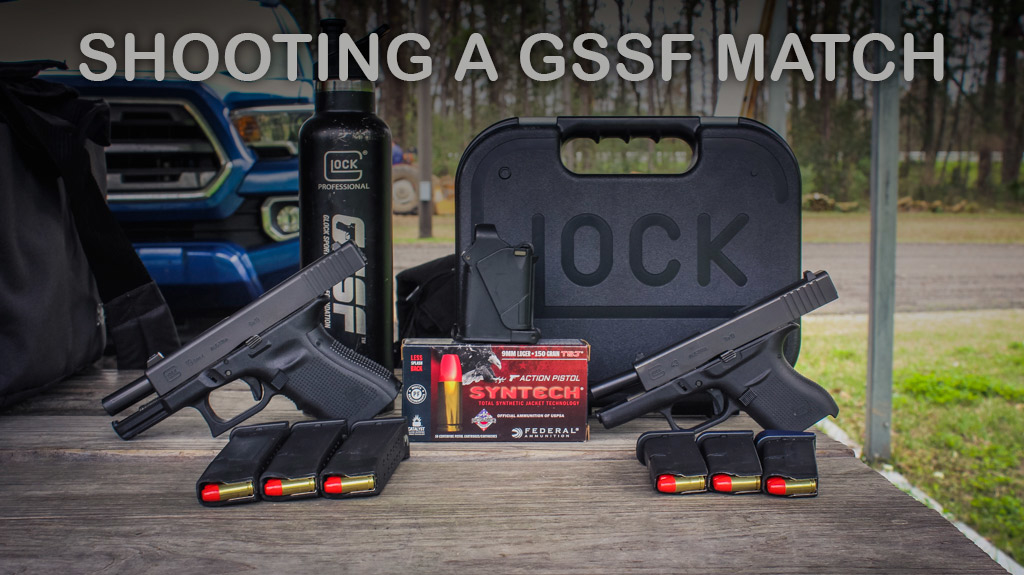 photo of glock pistols used for gssf shooting competitions