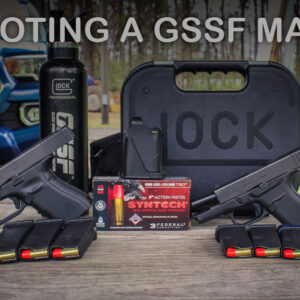 photo of glock pistols used for gssf shooting competitions