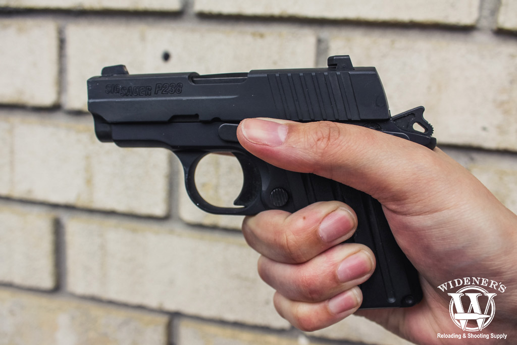 photo of the sig sauer P238 pistol best gun for small hands