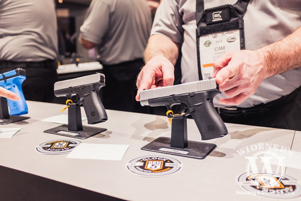 photo of the new glock g43X and g48 at shot show 2019