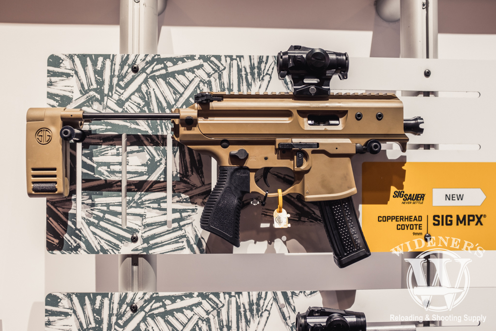 photo of the Sig MPX Copperhead Coyote chambered in 9mm