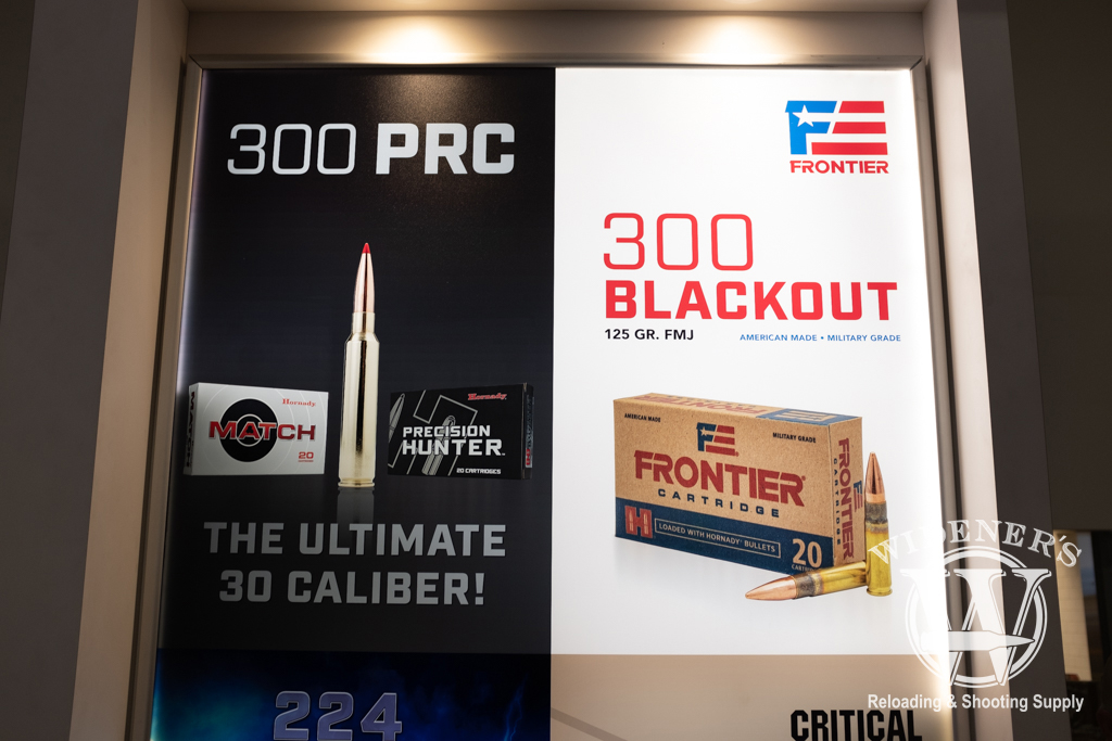 photo of Hornady 300 PRC in 30 caliber and the Frontier line 300 Blk